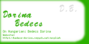 dorina bedecs business card